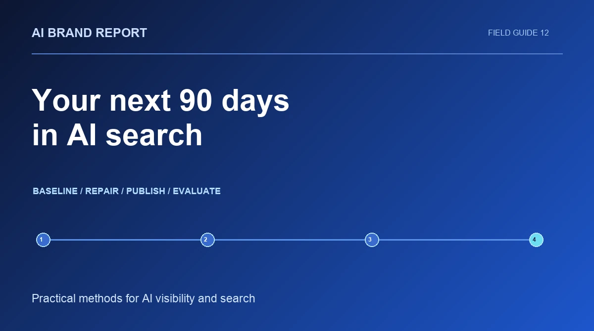 A 90-Day AI Search Plan: Turn Visibility Research into a Focused Growth Program