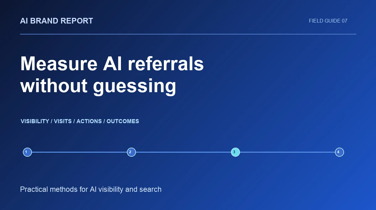 AI Referral Traffic Attribution: Measure Visits Without Inventing the Missing Journey