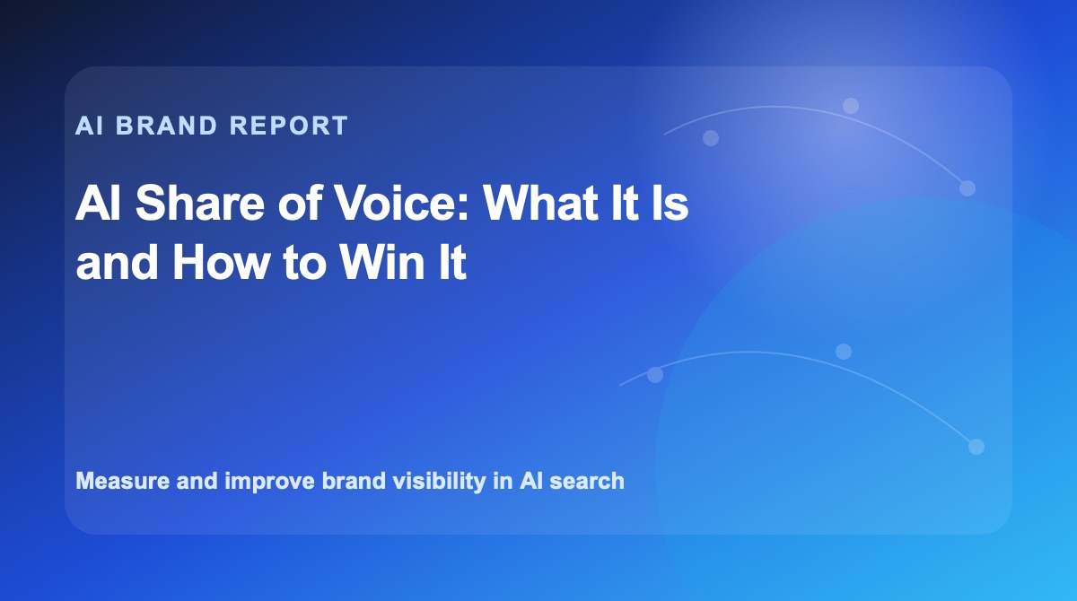 AI Share of Voice: What It Is and How to Win It