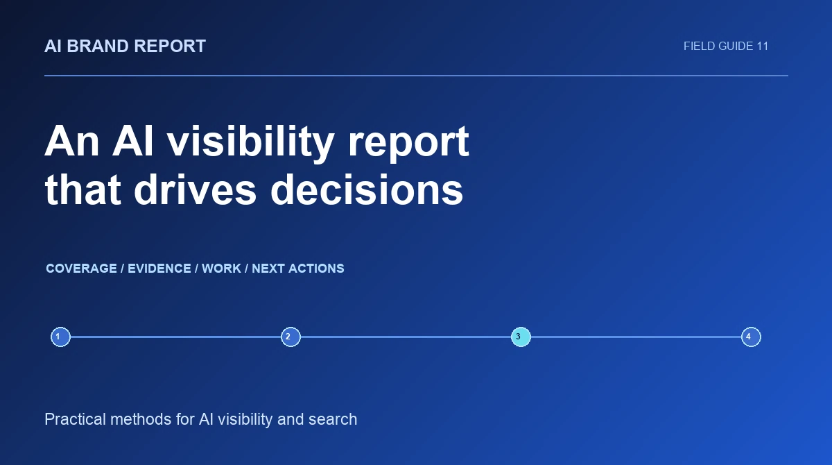 AI Visibility Reporting for Agencies: Build a Client Report That Supports Decisions