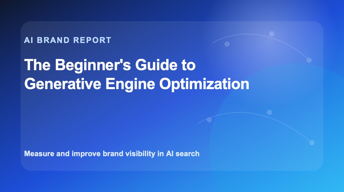 The Beginner's Guide to Generative Engine Optimization