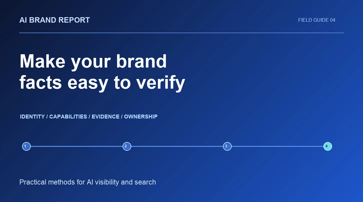 Build a Brand Facts Page That Helps Buyers and AI Understand Your Business