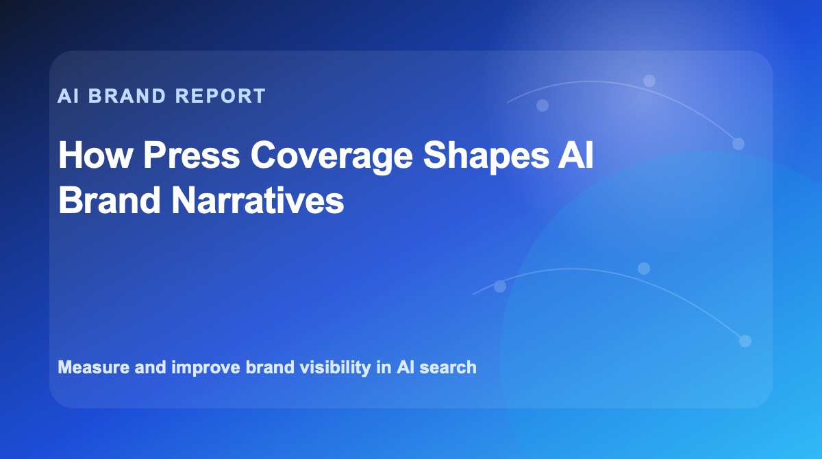 How Press Coverage Shapes AI Brand Narratives