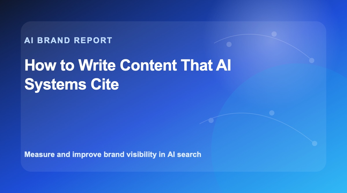 How to Write Content That AI Systems Cite
